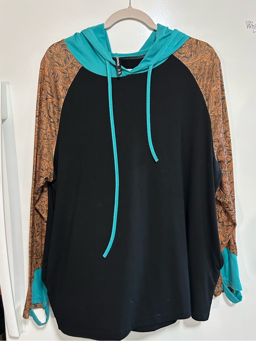 Women's Crazy Train Whipper Wind Pull Over Hoodie 2XL pockets